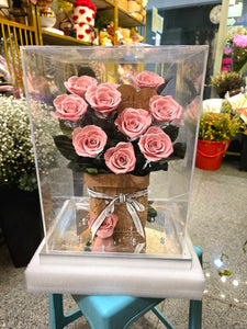 Preserved flower with elegant box