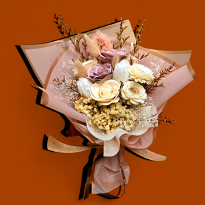 Custom make  Preserved,soap&wood mix flower bouquet-Long lasting
