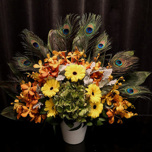 Peacock Arrangement - Elegant Floral Gift Boutique