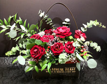 Load image into Gallery viewer, Premium Red Roses with big Handle Box - Elegant Floral Gift Boutique