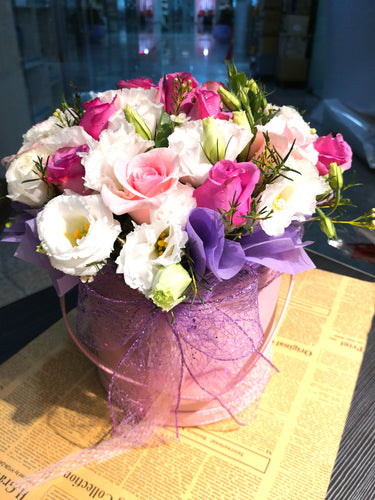 Pink basket - Elegant Floral Gift Boutique